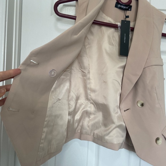 Allegra K // Double Breasted Vest // Size XS // NWT - Picture 4 of 7